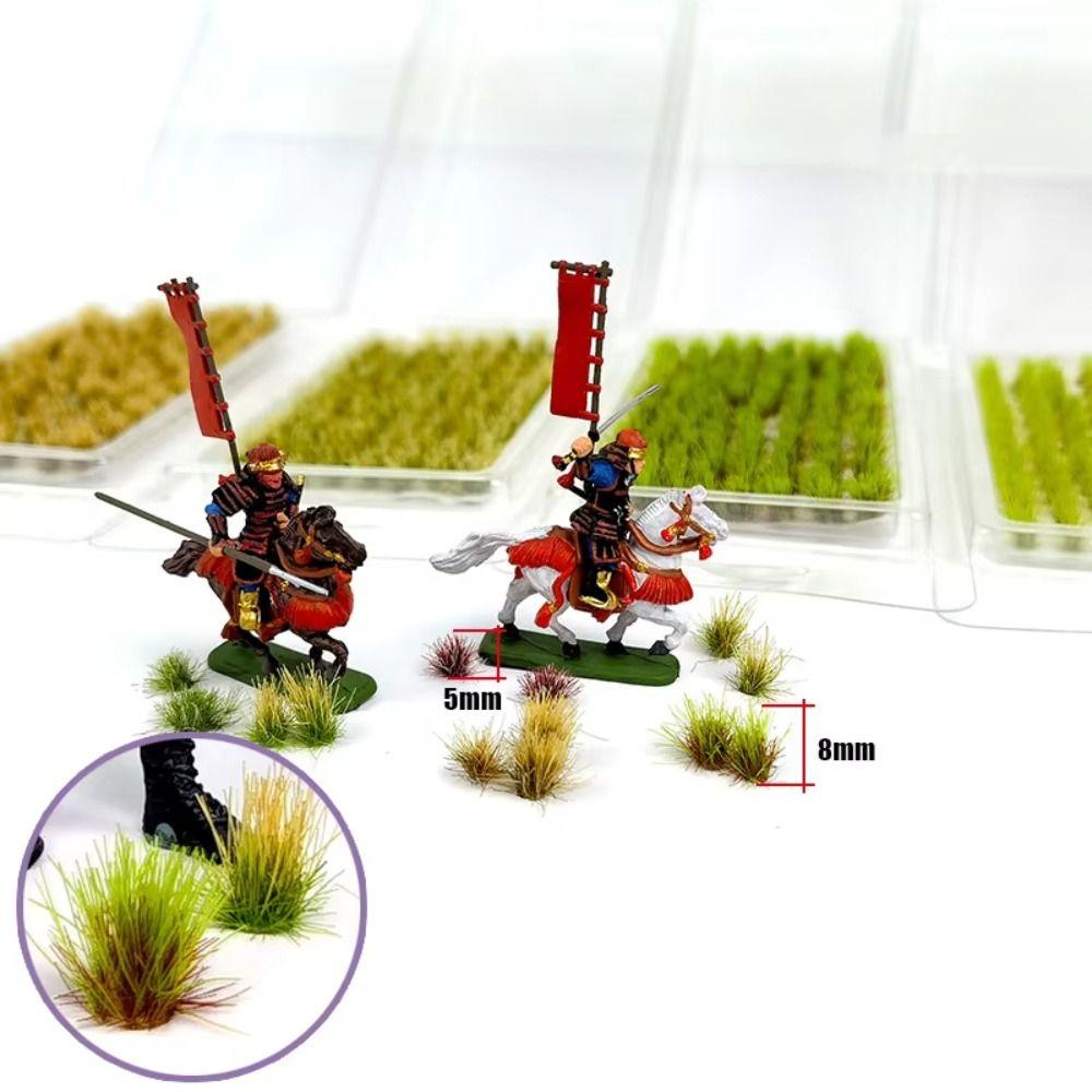 Static Scenery Grass Tuft Model Miniature Shrubs Simulation Miniature Grass Cluster 5mm/8mm Bushes Model Static Grass Tuft