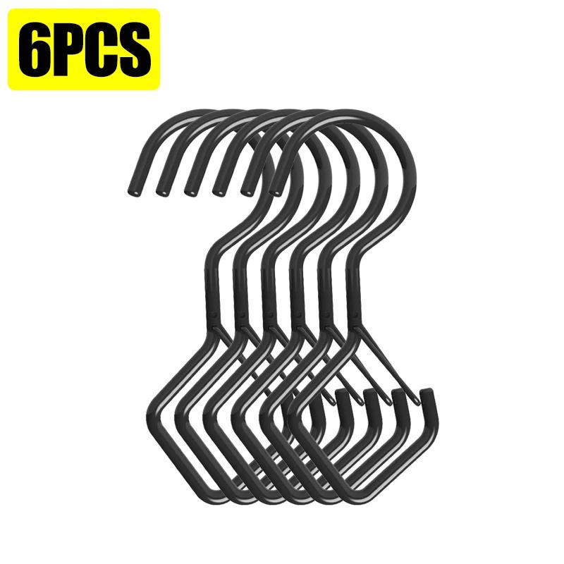 Safety Buckle S Shaped Hooks Windproof S Hook for Hanging Plants Coffee Cups Home Kitchen Storage Racks Clothes Towels S Hooks