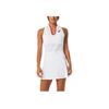 Asics Match Dress Solid V-Neck Tennis Knit Sleeveless Dress Women Dresses Off-White 2042A254-100