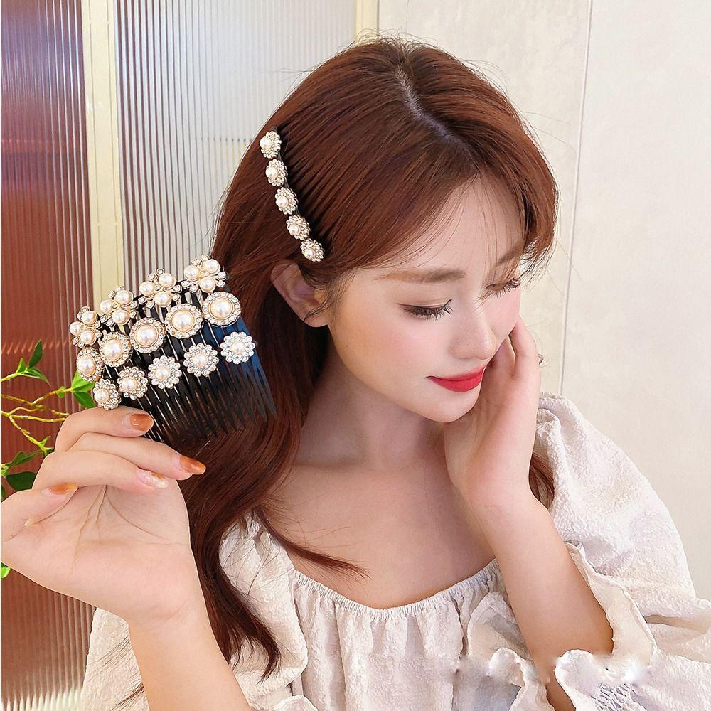 

Headdress Flower Camellia Headgear Hair Accessory Korean Style Hairpin Headwear Girl Hair Comb