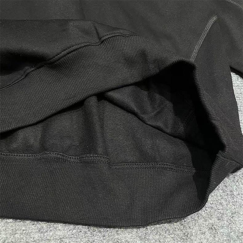 Syna Hip Hop Haftowany Zestaw Bluza i Szorty - Unisex Aksamitny Streetwear