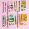 6Pcs School Supply Gift Set with Cartoon Box Elementary Student Stationery Kit for Back To School Kid Learning Essentials Birthday Holiday Present