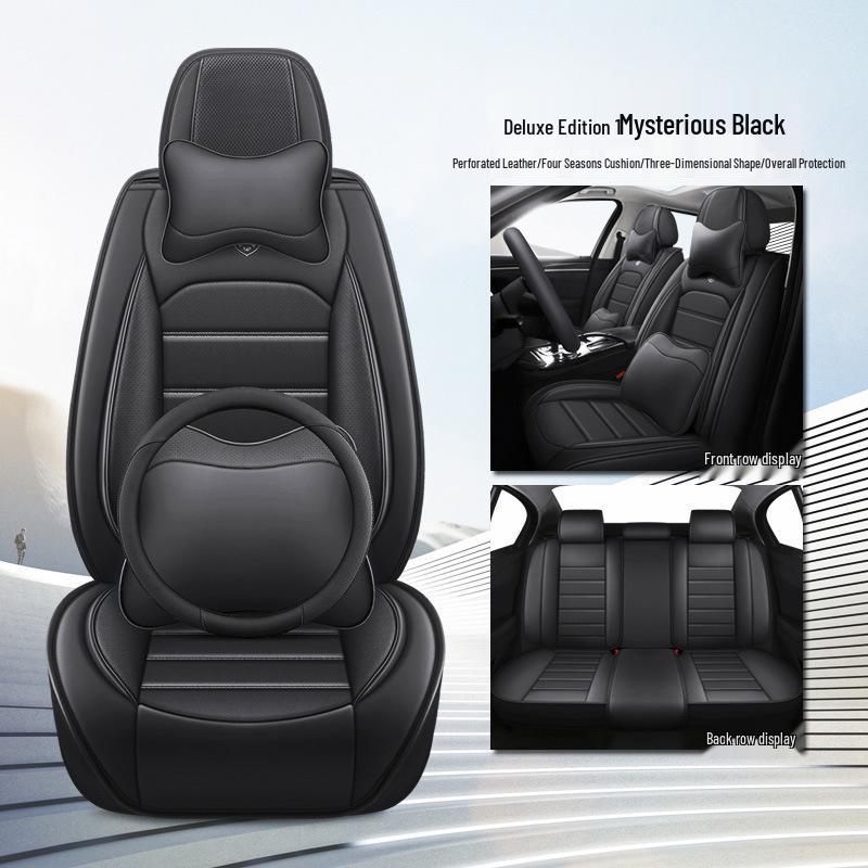 Universal Full Leather Car Seat Cover for Sylphy & Haval H - All-Season Protection