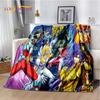 Cartoon Saint Seiya Retro Anime HD Decke, weiche Überwurfdecke für Zuhause, Schlafzimmer, Bett, Sofa, Picknick, Reisen, Büro, Decke für Kinder