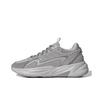 Fashionable Fabric Shock Absorbing Durable Breathable Low Top Running Shoes Unisex Sneakers Gray JS3025