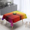 Tovaglia Fantasia Arcobaleno Decorazione Casa Tavolo Rettangolare Festa Resistente alle Macchie Copertura Antipolvere