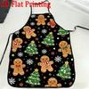 1pc Christmas Gingerbread Man, Themed Apron, Reusable, Kitchen Decor, Easy And Fashionable, Halloween, Multi-Purpose, Holiday Gift for Family And Frie
