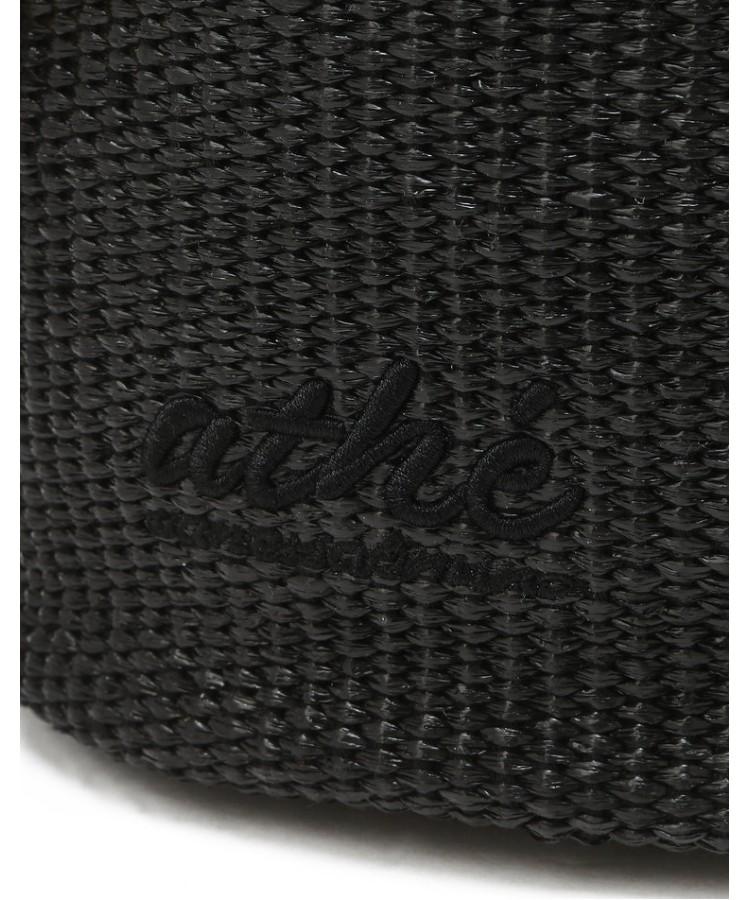 Athe Vanessabruno Black Raffia Shoulder Bag S Aaba6F802Bk