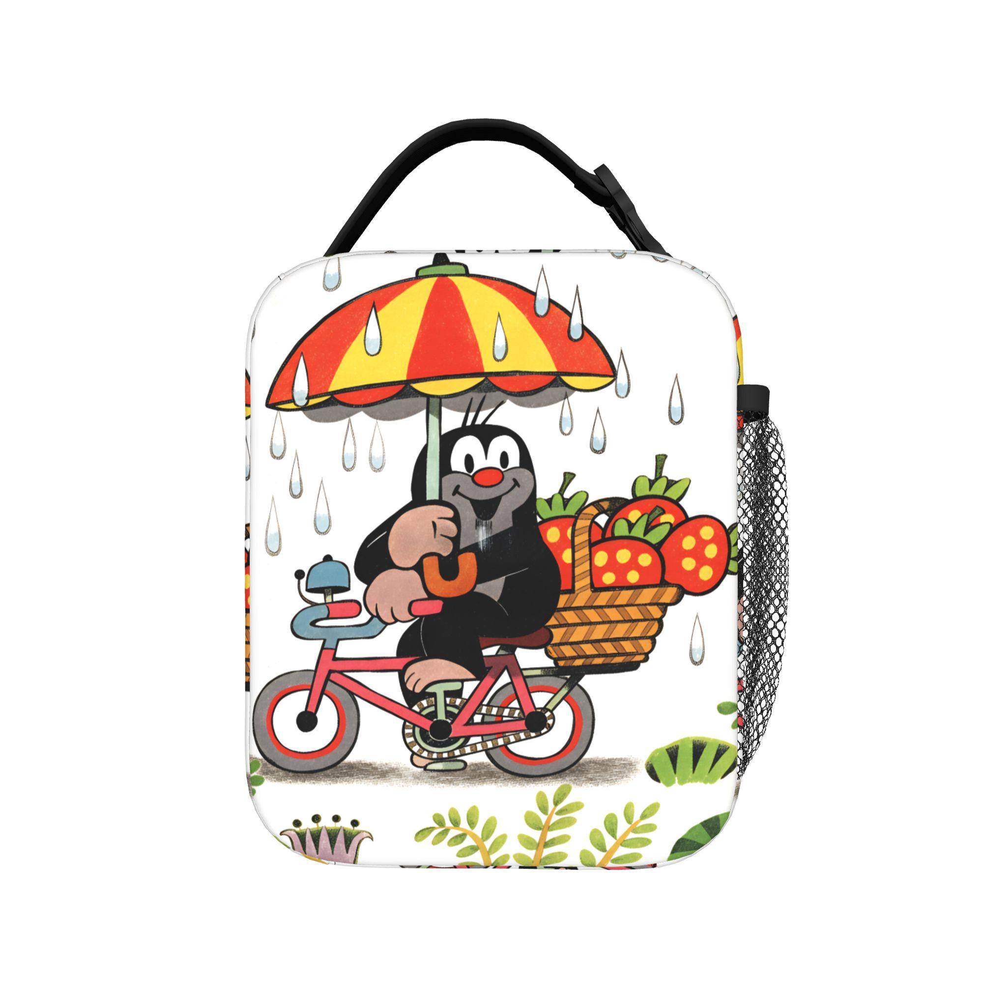 Tsjechische Cartoon Krtek Mol Lunchtas Casual Lunchbox Kantoor Handig Thermische Lunchzakken Voor Kind Oxford Custom Koeltas as picture