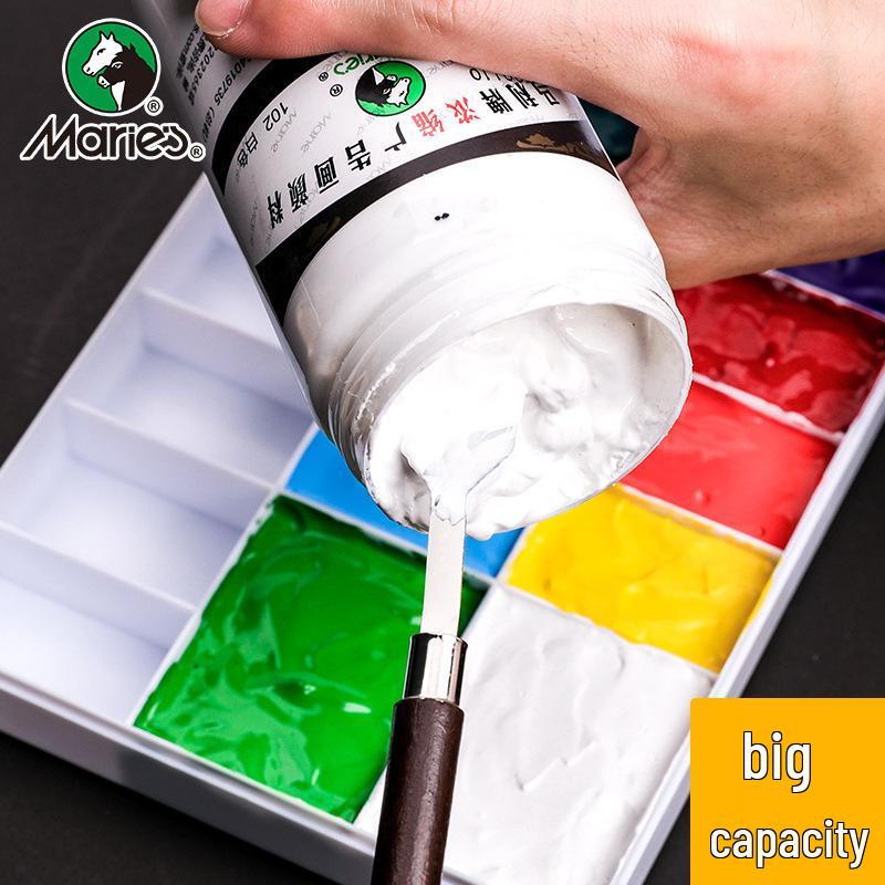 Mali Multifunctional Paint Palette Box: 50-grid Main, 35-grid Pull-out, 25-grid Folding Lid for Watercolor and Gouache