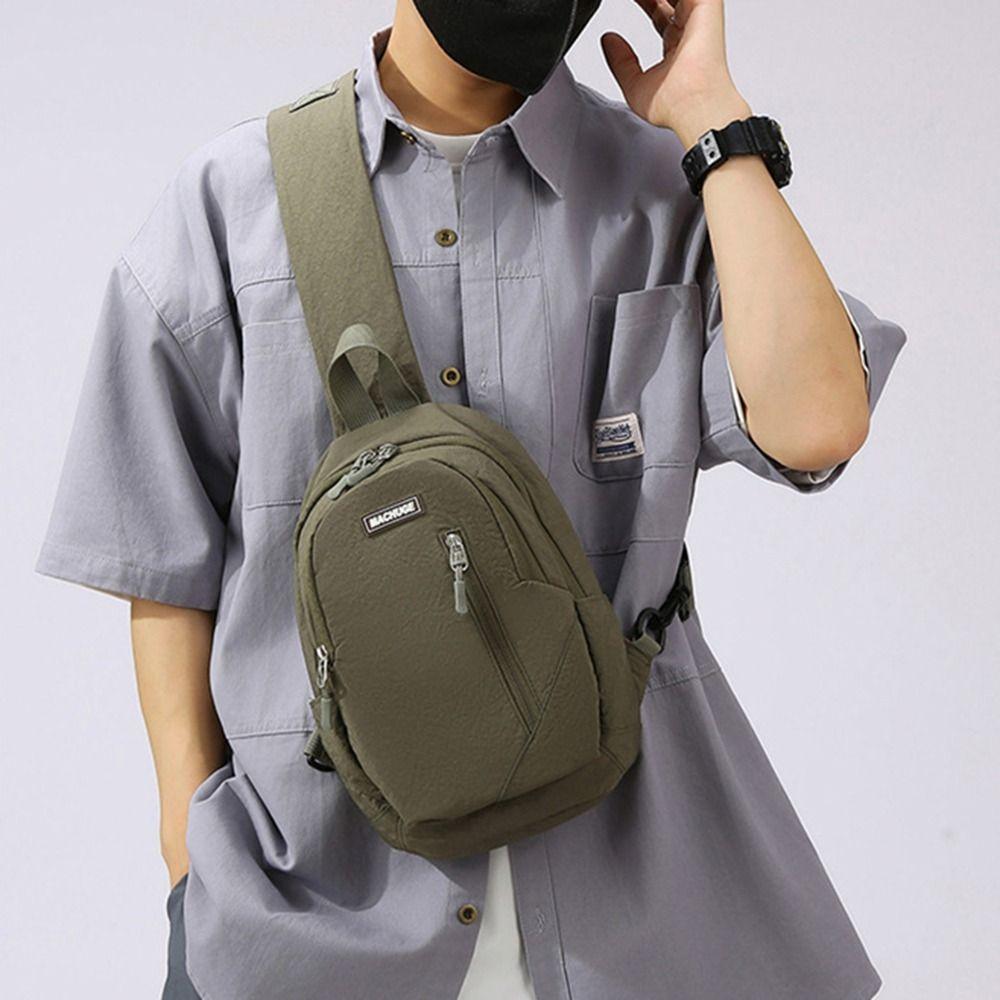 Casual Sling Backpack Nylon Men Crossbody Bag Fashion Shoulder Bag  Unisex