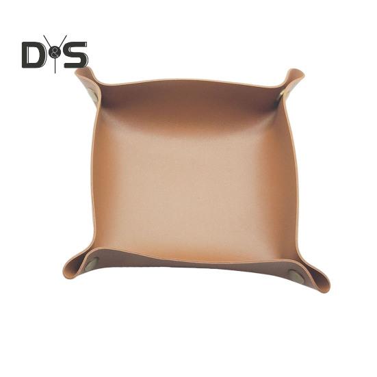 

Многофункциональный складной лоток для хранения, однотонная подставка под кофейные чашки, декоративный органайзер для хранения ювелирных изделий S коричневый