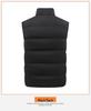 Unisex Fleece-Lined Stand-Collar Sports Vest for Autumn/Winter