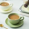 Oeny Ceramic Coffee Cup and Saucer Latte Mug