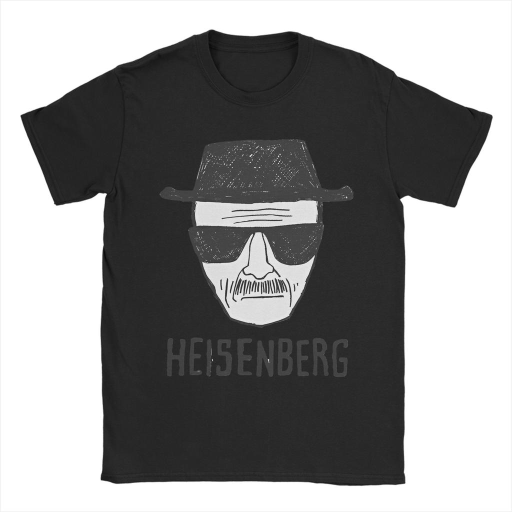 Breaking Bad Heisenberg Zeichnung Merch Herren Damen T-Shirt 100% Baumwolle Tee Bedruckte Tops T-Shirt