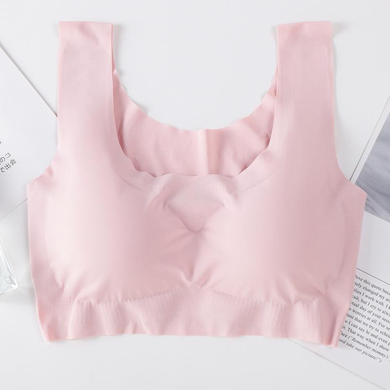 Women Bras Seamless  Invisible Cotton Brassiere Breathable Underwear Wireless with Pads Push Up Bra