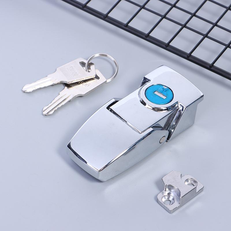 Dk604 Schnallenverschluss Edelstahl Schrankriegel Schubladensicherheit Knebelverschluss mit zwei Schlüsseln