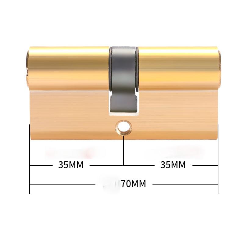 Zylinder Anti-Diebstahl Schloss 65 70 80 90 115mm Zylinder Einseitig schließendes Schloss Eingang Messing Türschloss Verlängerter Kern Ausgefahren 8 Schlüssel