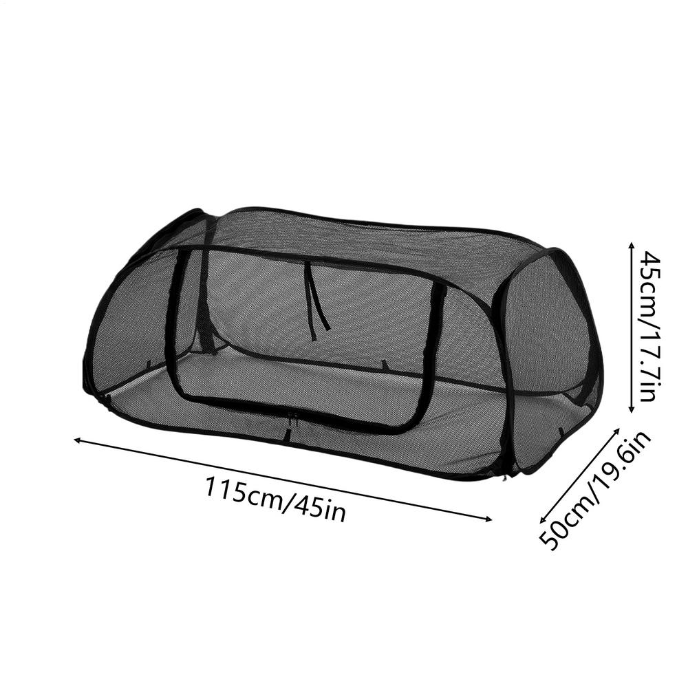 

Raised Garden Bed Cover Mesh Flower Protector Barrier 45x19.6x17.7 Inch Plant Netting For Outdoor Gardening Vegetable Flower чорний