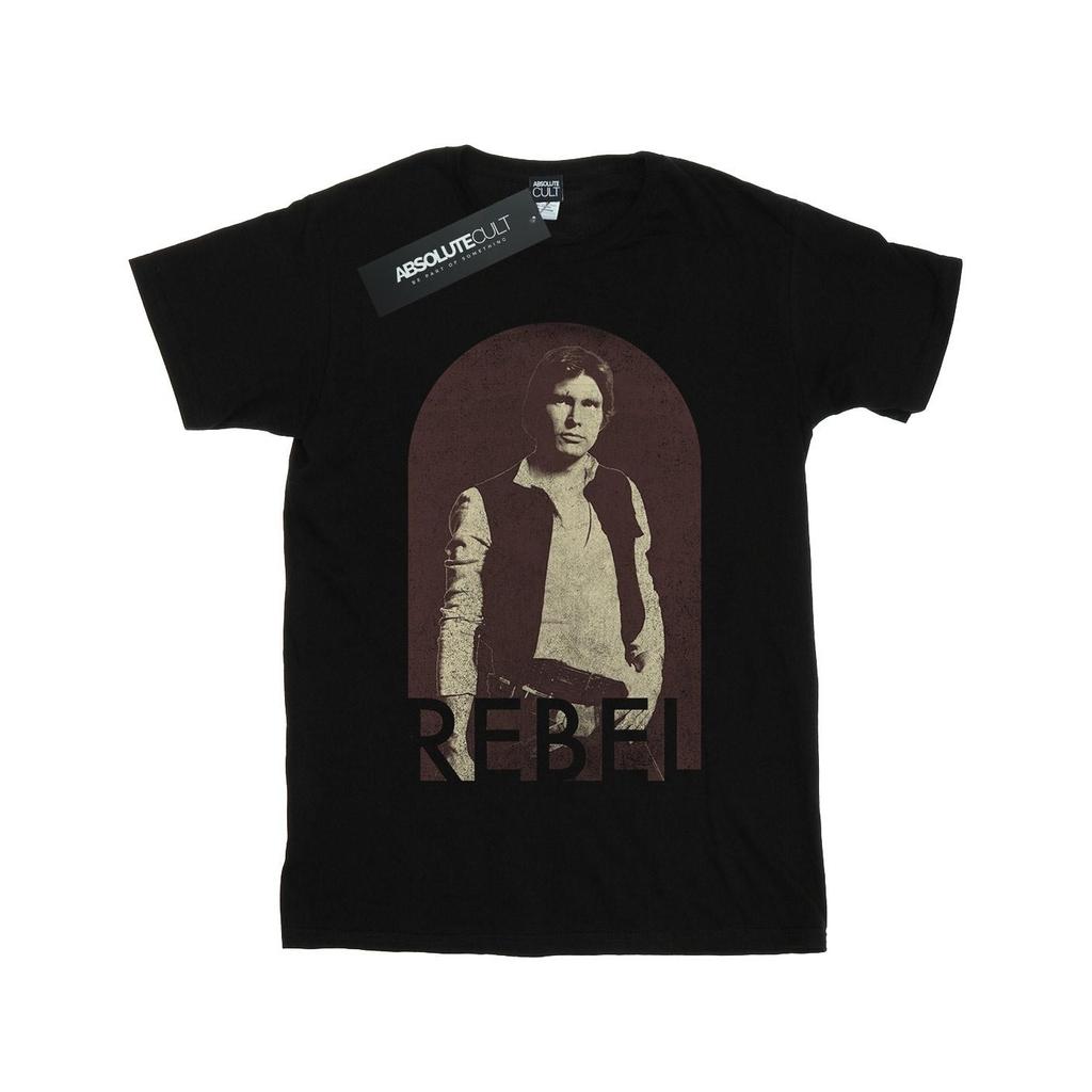 Star Wars Womens/Ladies Han Solo Rebel Cotton Boyfriend T-Shirt