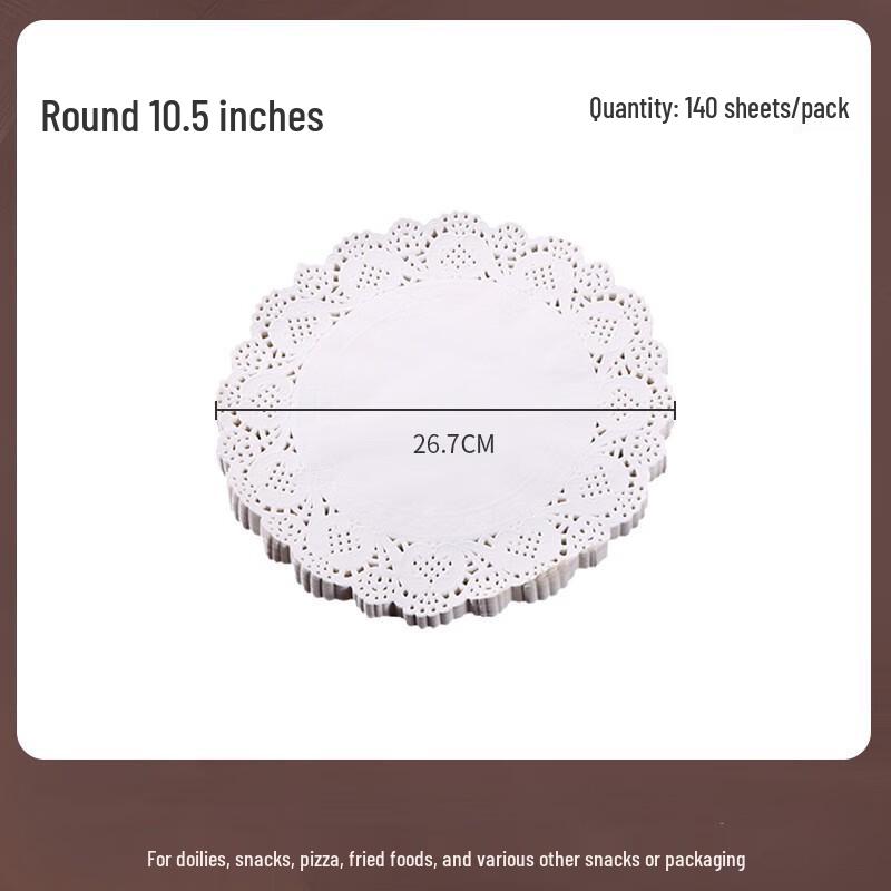 Round Disposable Flower Pattern Oil-Absorbing Food Mat Paper