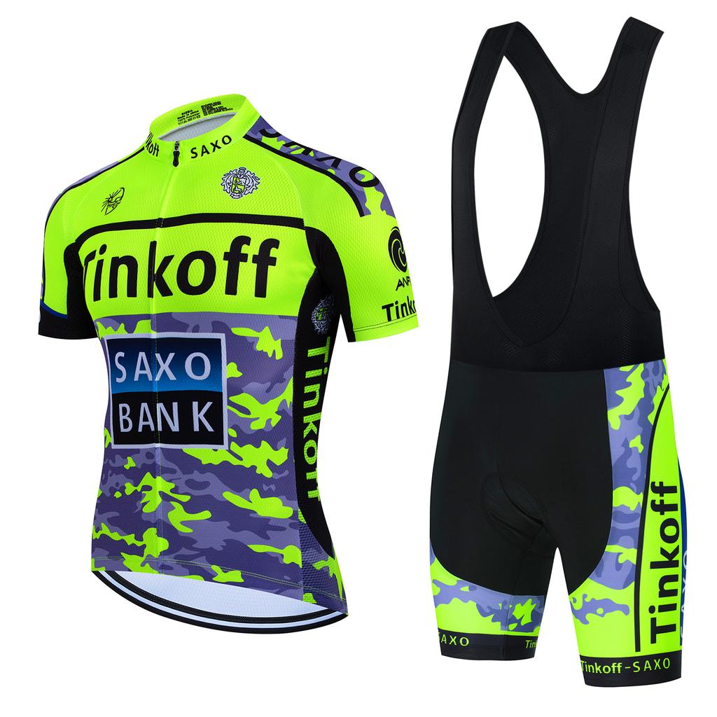 2026Tinkoff saxo bank Cycling Jersey Set Breathable Cycling Shirt Summer Cycling Clothing Mountain Bike Riding Clothes Triathlon
