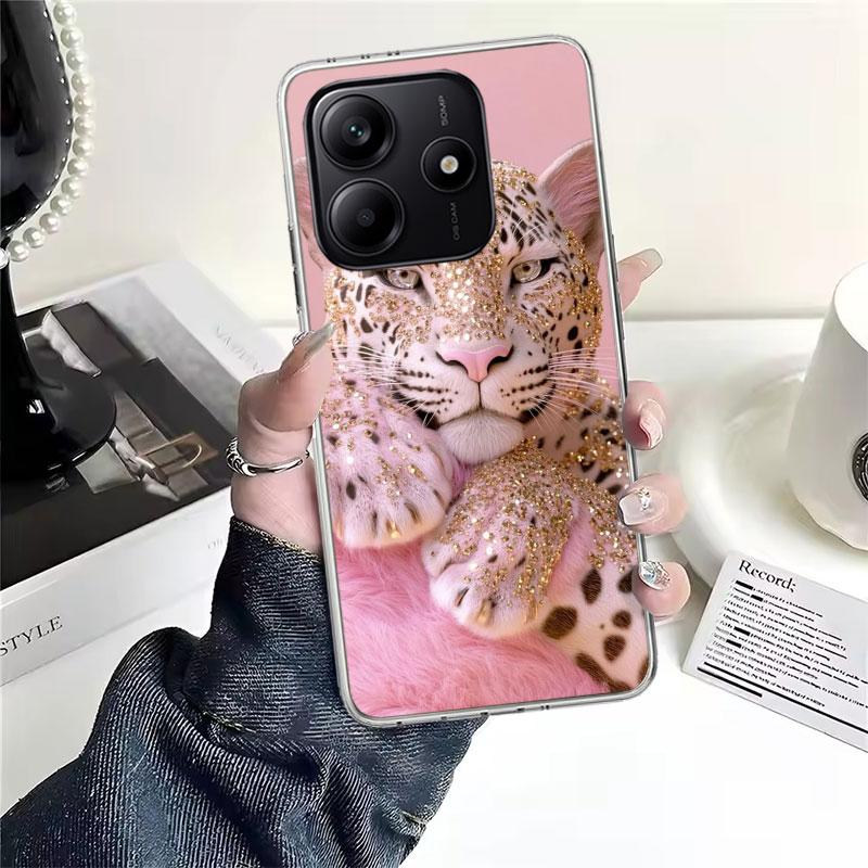 

Pink Leopard Print Soft Phone Case For Xiaomi Redmi Note 15 14 14S 13 12 Pro Plus 12S 11 11S 11E 10 10S 11T 5G Fundas Coque Redm Redmi Note 14S