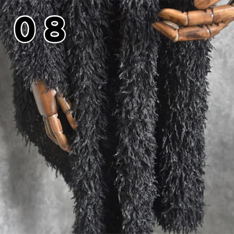 Tessuto con Frange di Piume Simulate 50x150cm Morbido Fatto a Mano DIY Materiale Decorativo per Sfondo Fotografico Costume di Scena Abito Soffice Fornitura