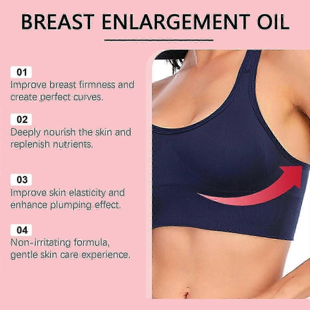 Herbal Breast Essential Oil Firming Moisturizing Chest Care for Fuller, Plumper Breasts 30ml