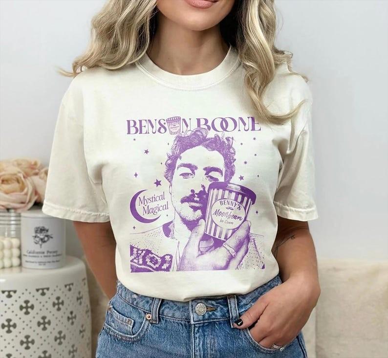 Benson Boone Moonbeam Ice Cream Tour Concert T-shirt Unisex T-Shirt XXL