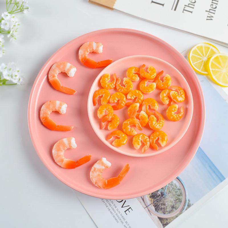 PVC Shrimp Keychain Props - Funny Kitchen & Dining Toy Models