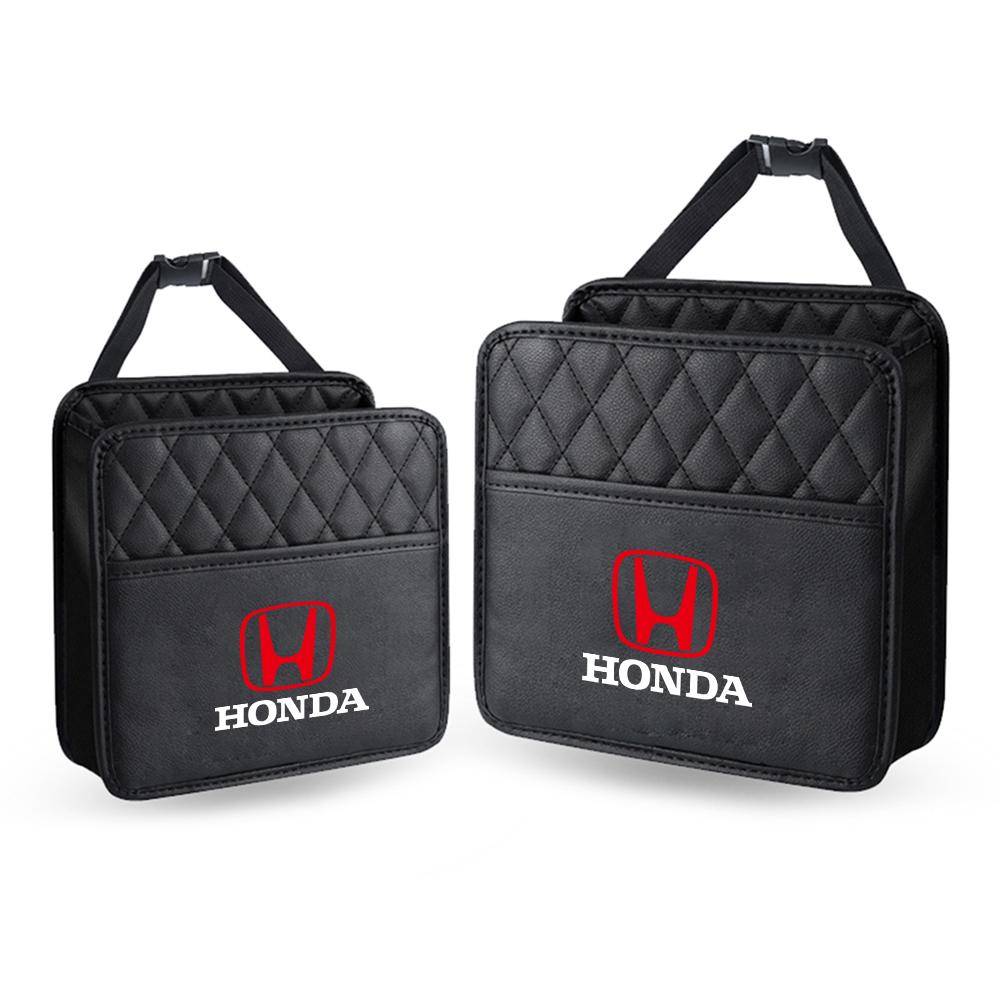 PU Leather Car Large Capacity Storage Bag Buckle Accessories For Honda Mugen Accord Civic Vezel CRV City Jazz HRV Insight