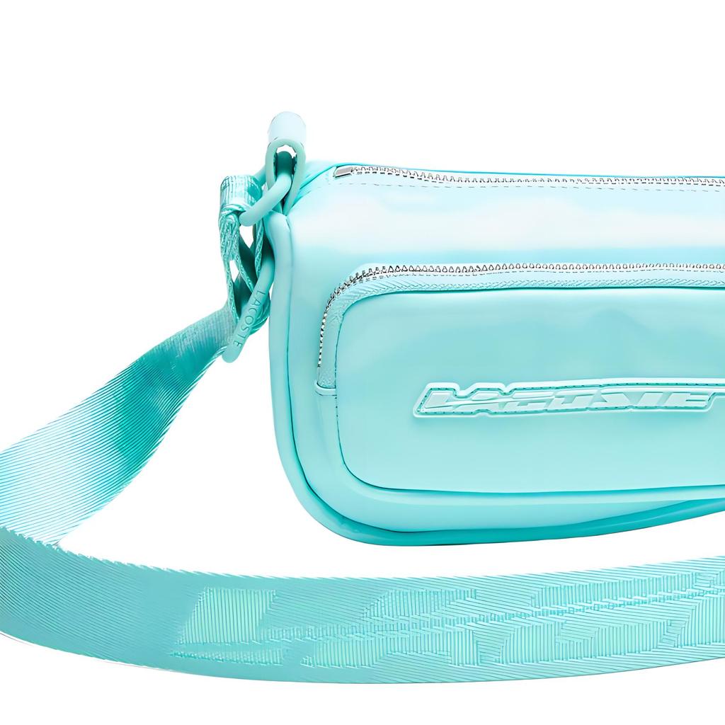 Lacoste Crocodile Logo Zipper Crossbody Shoulder Bag Small Men bags Light-Blue NU4156ID-L33