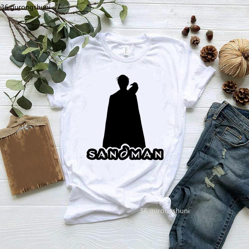 New Cute Hero The Sandman Tshirt Women Clothes Funny Female Clothing Short Sleeve Tshirts 90s Summer Tops Harajuku Streetwear