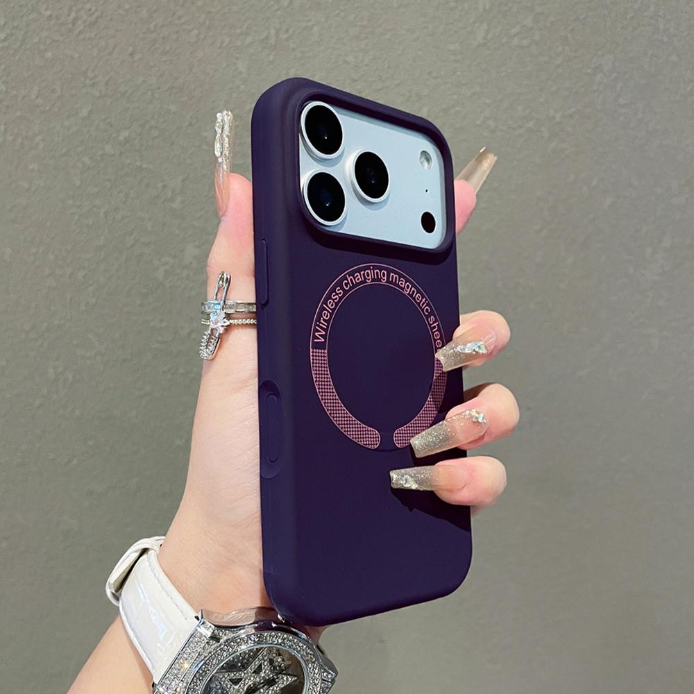 Matte Liquid Silicone Magnetic For Magsafe Phone Case For iPhone 17 Air 16 15 14 13 12 11 Pro Max Solid Color Protection Cover