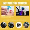 LED Airplane Bike Light - Colorful Rotating Bicycle Safety Warning Lamp for Night Riding - Cool Cycling Accessories