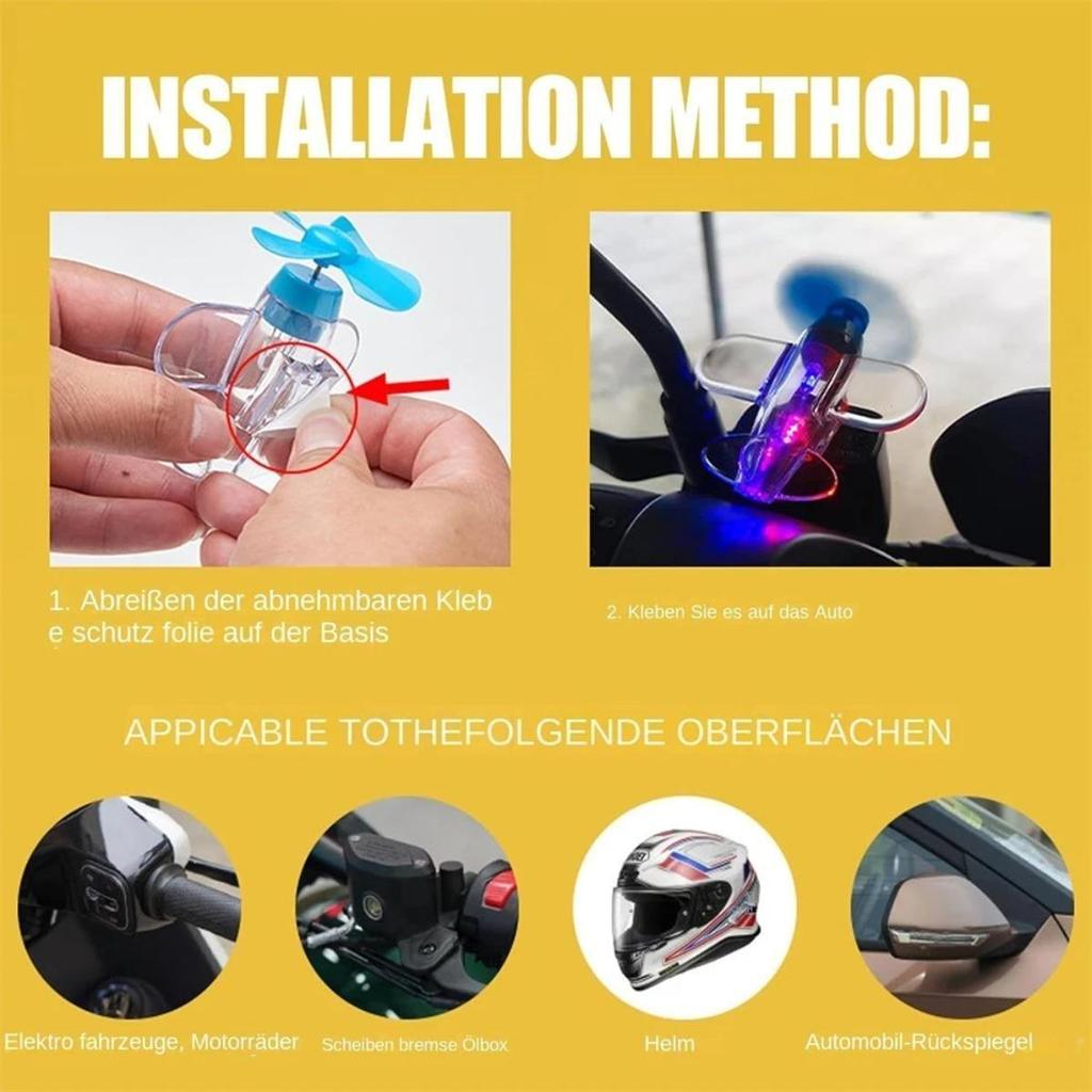 LED Airplane Bike Light - Colorful Rotating Bicycle Safety Warning Lamp for Night Riding - Cool Cycling Accessories