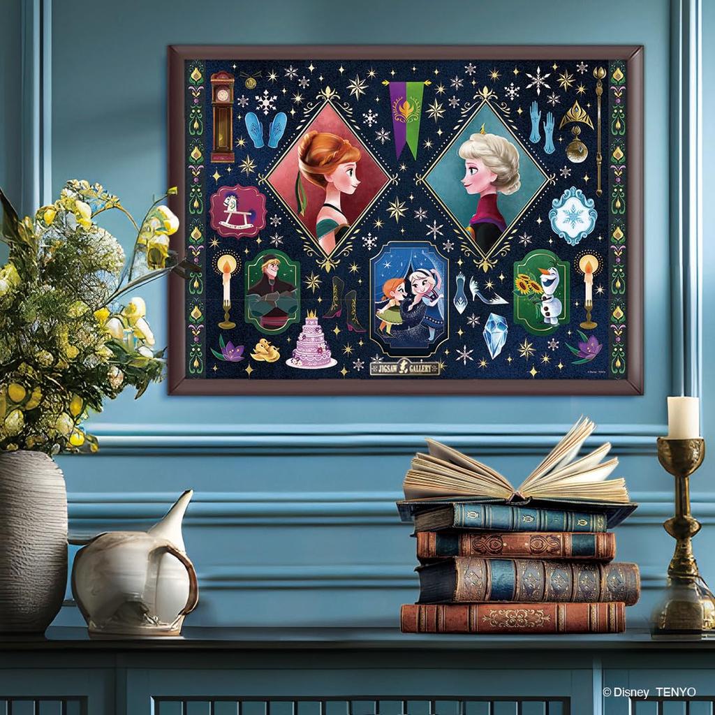 Tenyo im Vergoldungsstil Puzzle Disney Die Eiskönigin Kostbare Erinnerungen Enthält und Servicekarte (Tenyo) [Hergestellt in Japan] 500 Stück (35x49cm) D-500-648,