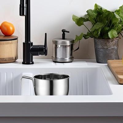 Hängendes Spülbecken Siebkorb Abtropfsieb Edelstahl Durchmesser 13,5cm
