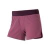 Colorblock Breathable Elastic Waist Casual Shorts Women Bottoms Red 1342841-678