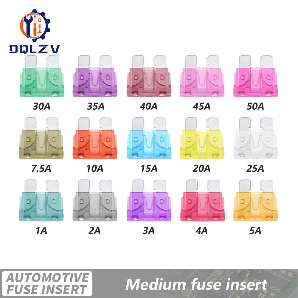 10 stycken säkringar 32V Micro2 Mini Liten Mellanstor Stor Storlek Bil Säkring 5A 7,5A 10A 15A 20A 25A 30A 35A 40A 45A Klämsäkring Set för Bil Lastbil