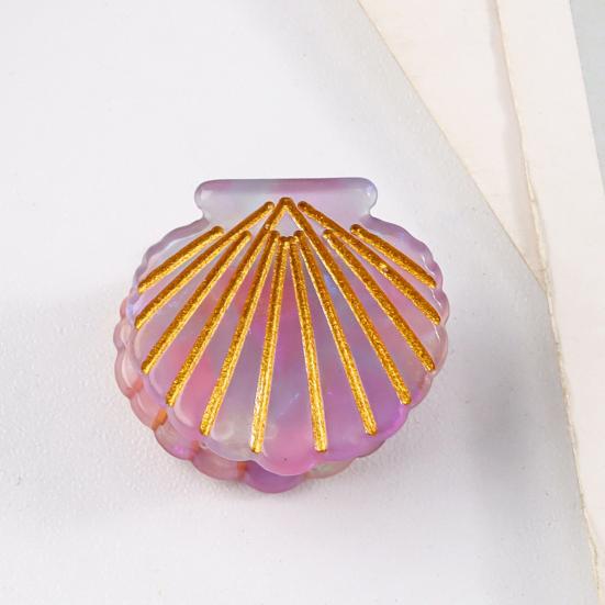 Mini Hair Claw Shell Shape Hair Clip Lightweight Side Bang Small Hair Pin Anti-slip Teeth Strong Grip Hair Accessory