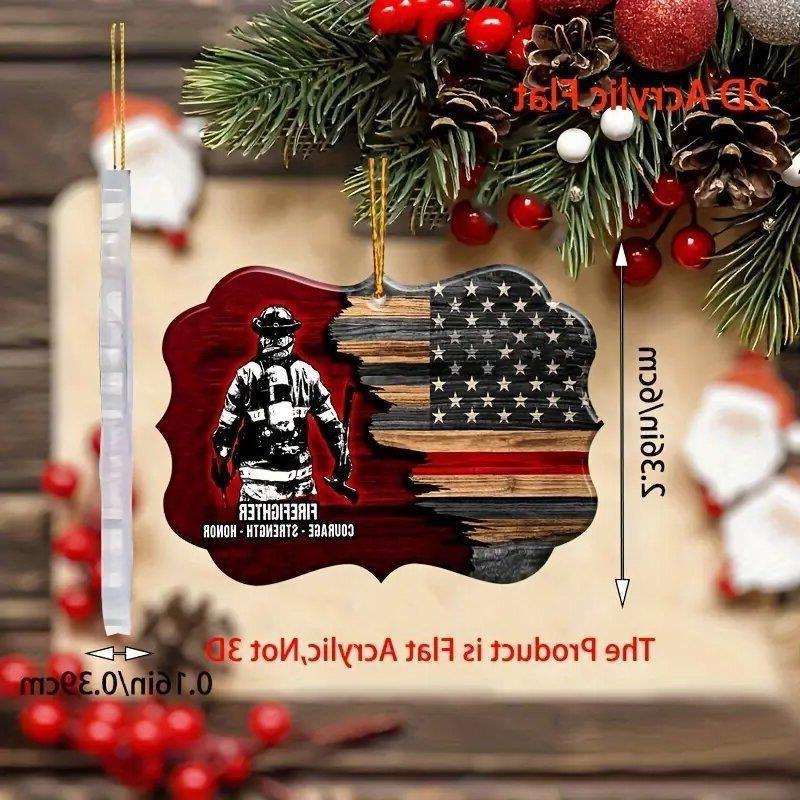 Trendy Retro Style Acrylic American Flag Keychain Car Decor For Spaces Creative