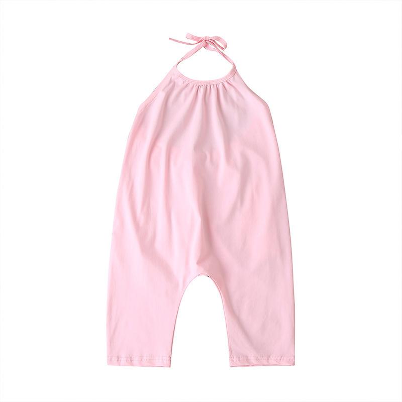 Girls' Summer Strap Jumpsuit Strap Pants Strap Romper Toddler Pants Strap Backless