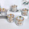 Qtip Dispenser Container with Lid Dustproof Makeup Pads for Countertop Vanity