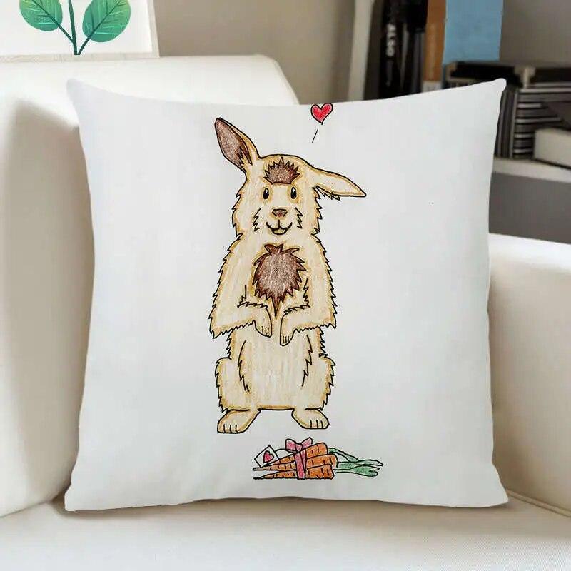 

Наволочка на День святого Валентина, автомобильная подушка для дивана, подушка с рисунком домашнего животного 40x40cm