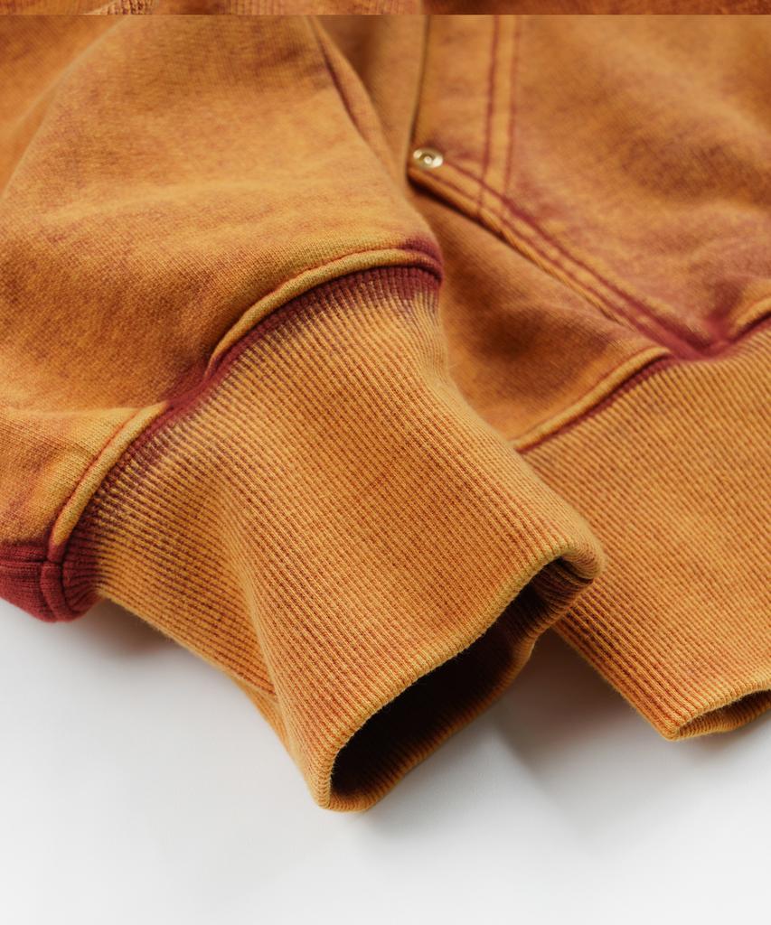 Frizmworks Vintage-Färbung Kapuzen-Reißverschluss-Parka _ Sonnenuntergang