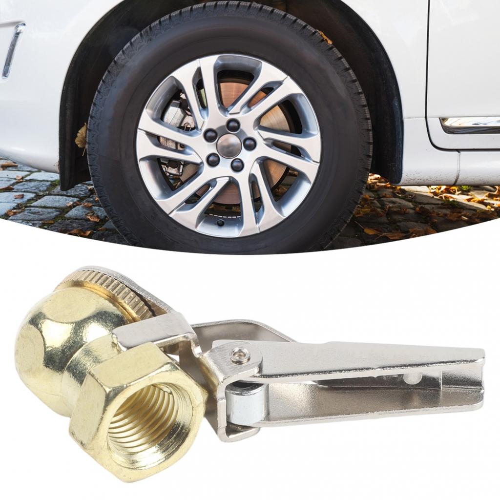 Ball Tire Connector Hose Barb Clip Tire Inflator Valve Copper Construction