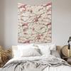 Elegant Cherry Blossom Tapestry Modern Art Decorative Painting for Living Room Exquisite Printed Wall Ornament