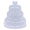 Cake Love Photo Frame Drop Glue Mold Diy Christmas Decor Cake Love Photo Frame Pendant Desktop Ornament Silicone Mold
